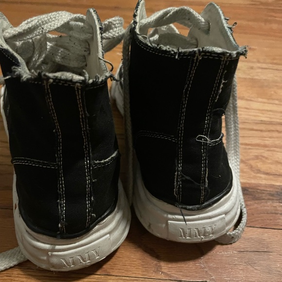 Maison mihara yasuhiro canvas high top